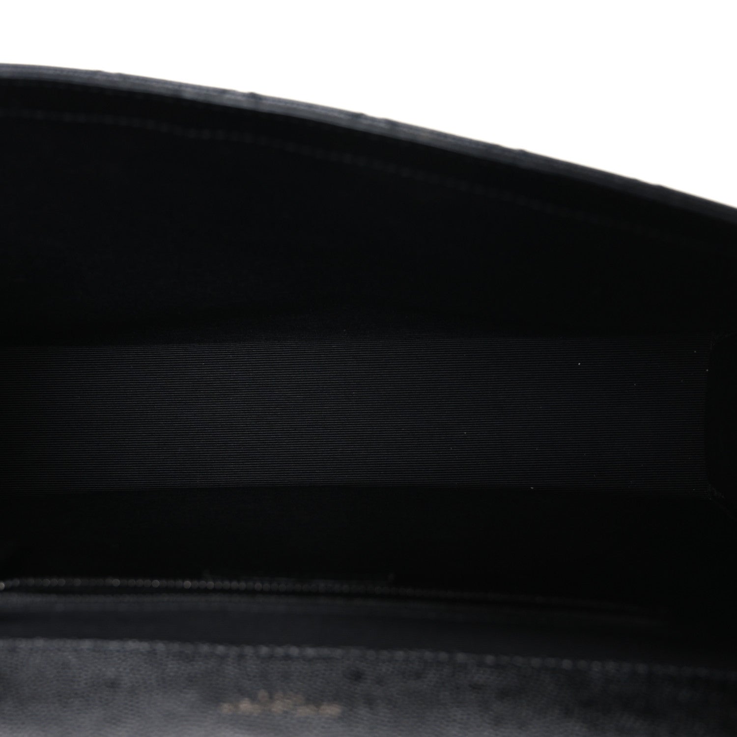 Grain De Poudre Textured Mixed Matelasse Large Triquilt Monogram Monochrome Satchel Black