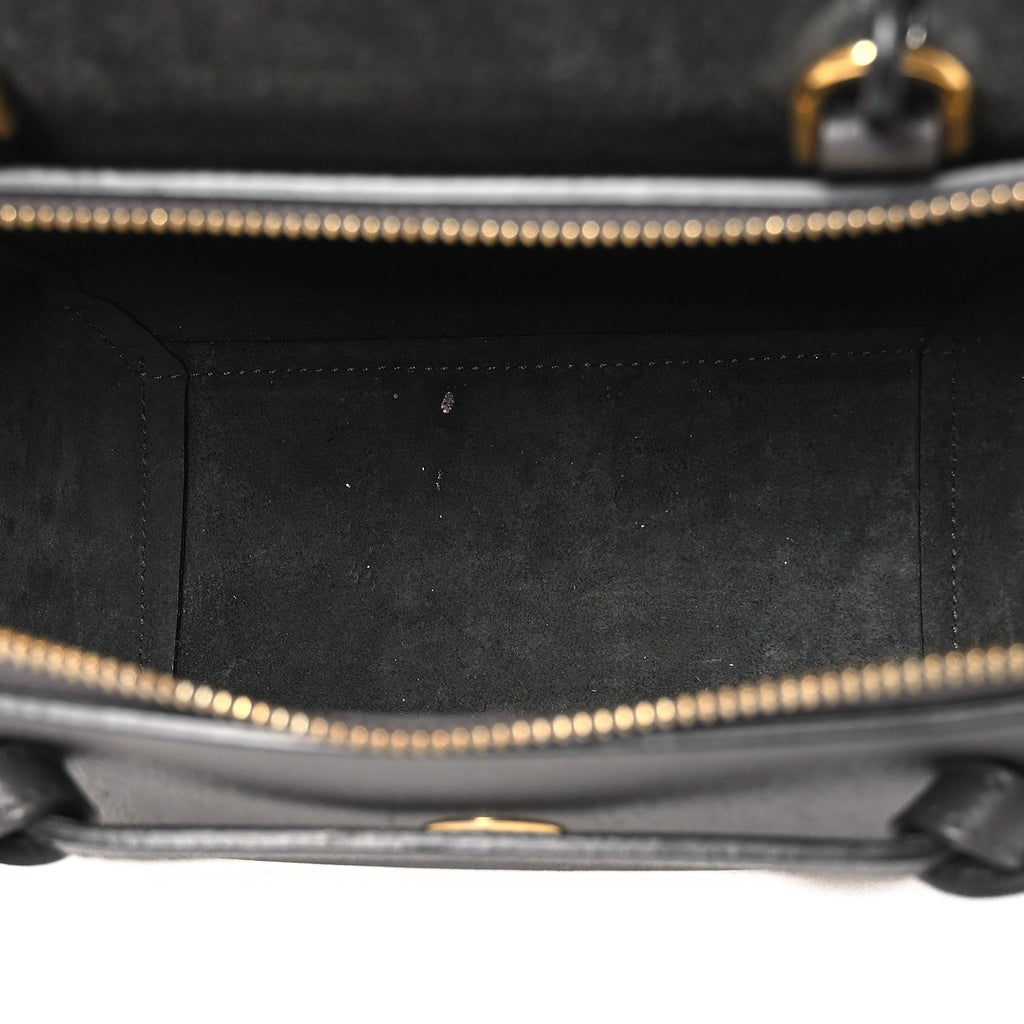 Grained Calfskin Nano Belt Bag Grey