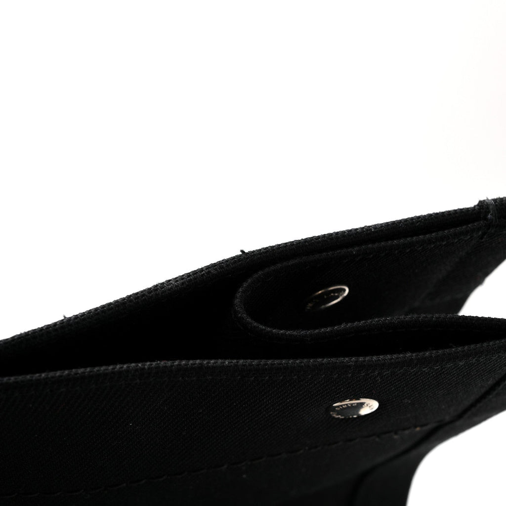 Linen Calfskin Rive Gauche Tote Black