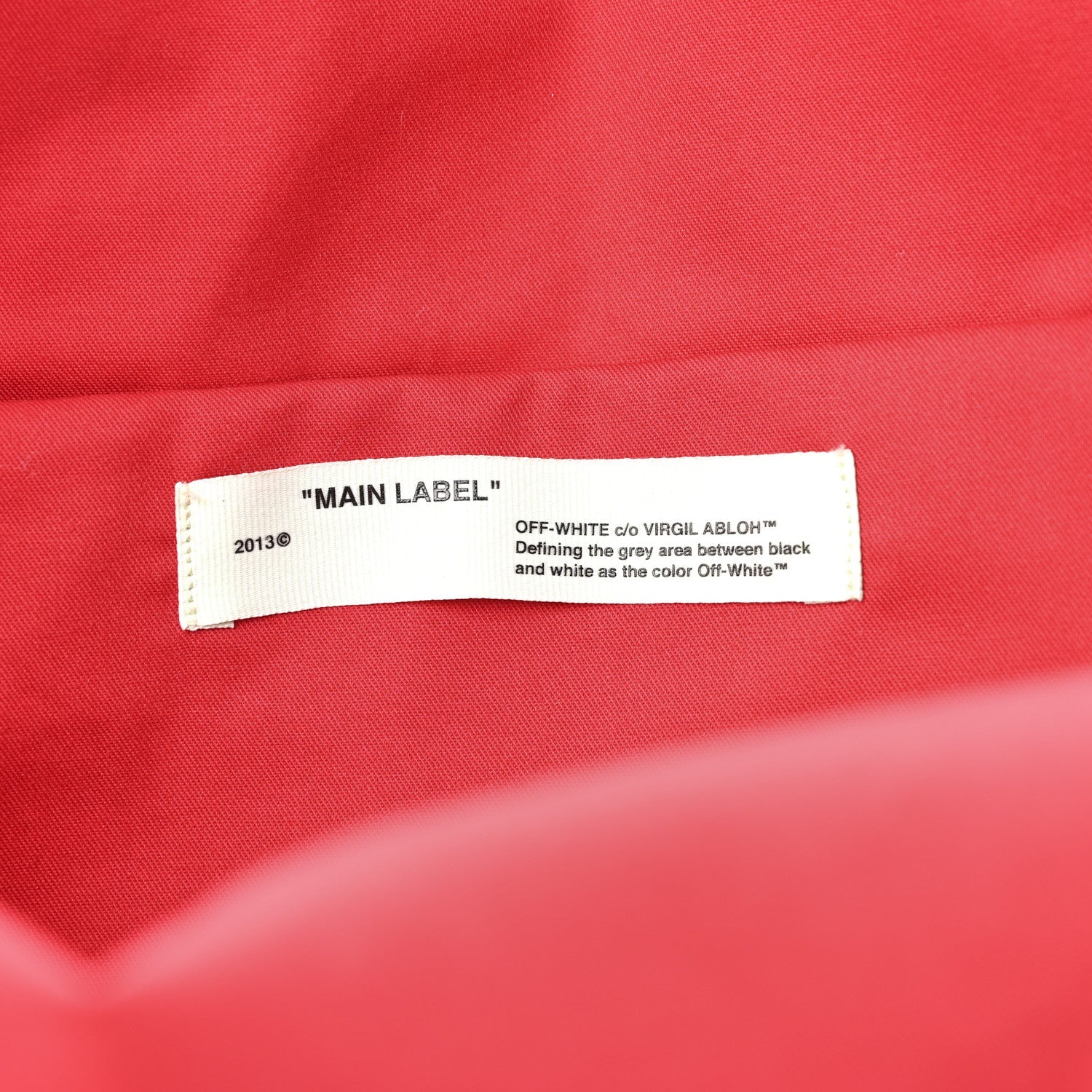 Canvas Quote Backpack Red White