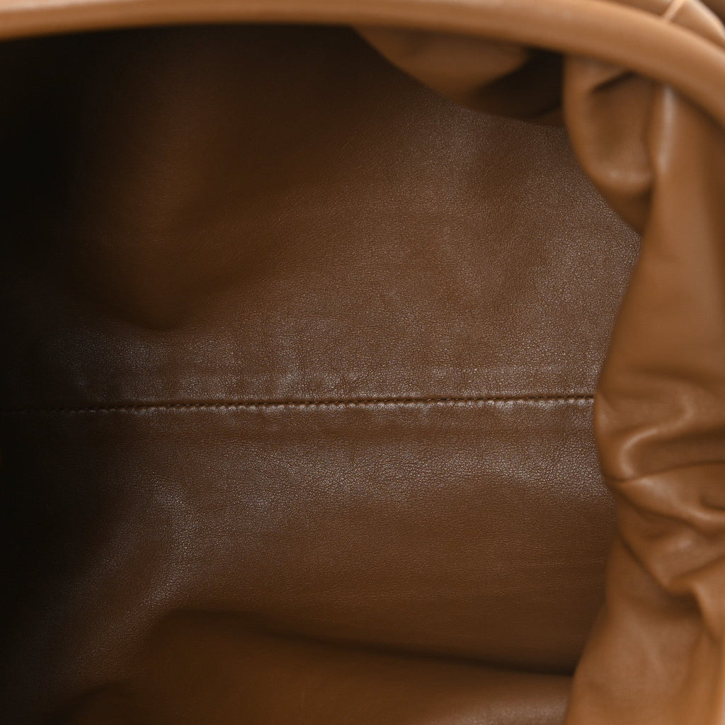 Smooth Butter Calf The Pouch Oversized Clutch Cammello