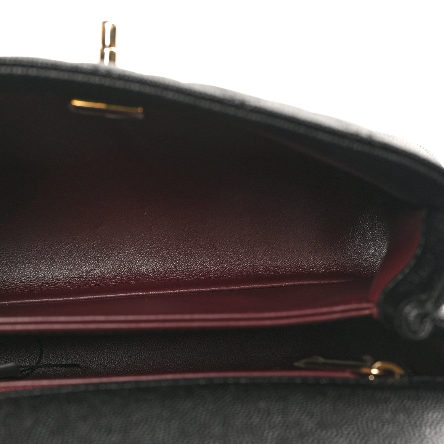 Caviar Quilted Mini Coco Handle Flap Black