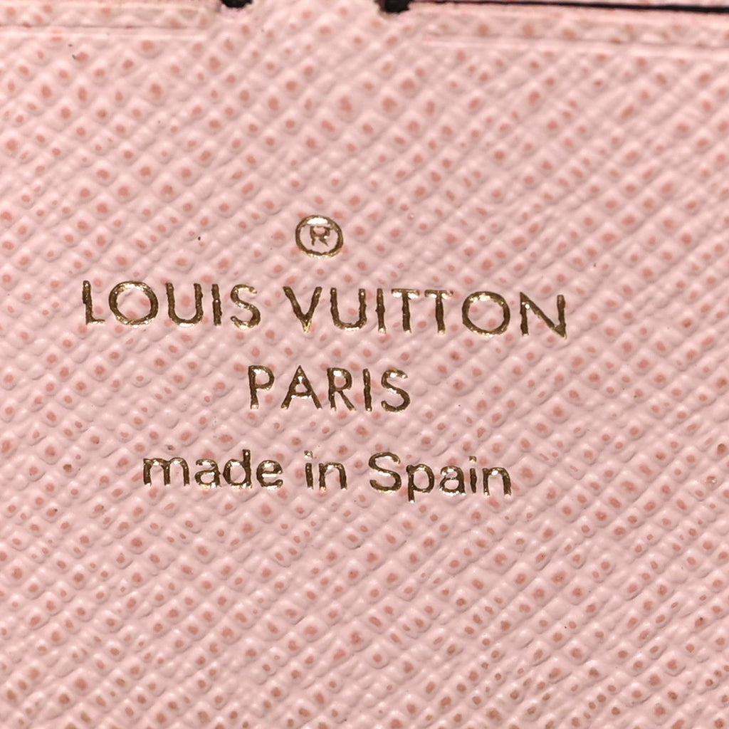Monogram Clemence Wallet Rose Ballerine