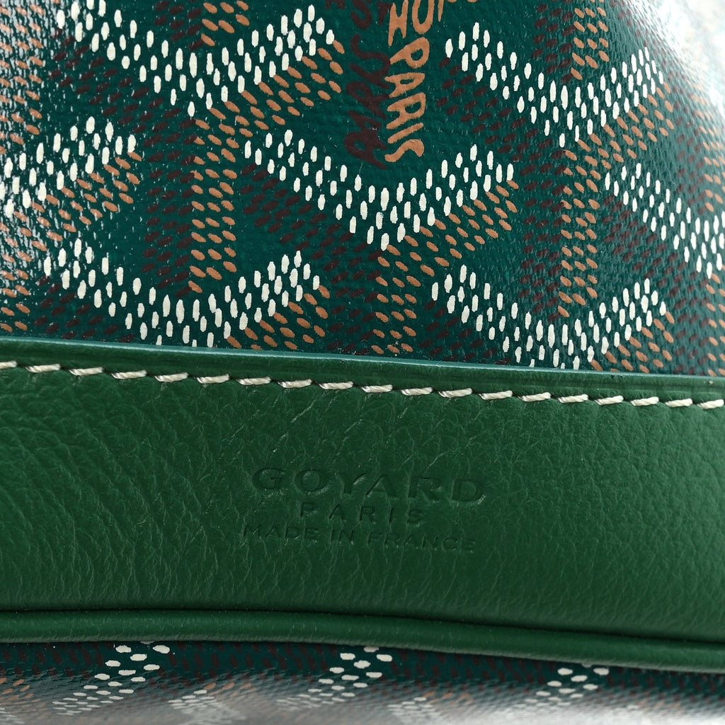 Goyardine Petit Flot Bucket Bag PM Green