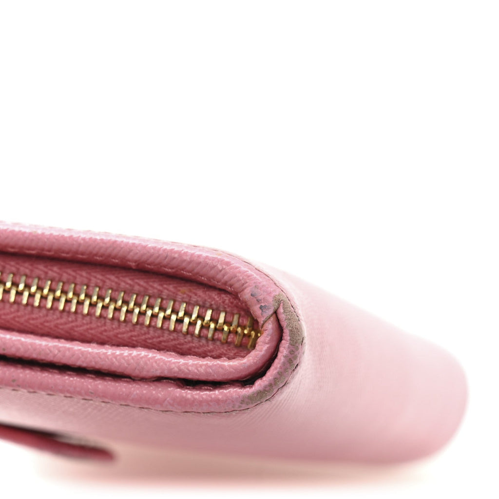 Saffiano Metal Compact Wallet Geranio