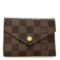 Damier Ebene Victorine Wallet Rose Ballerine