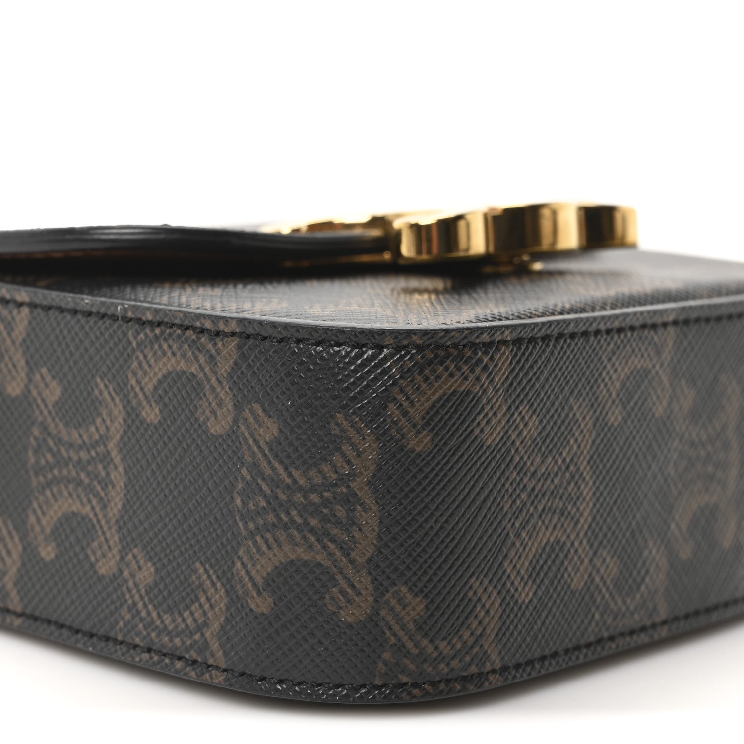 Triomphe Canvas Calfskin Mini Triomphe Tan