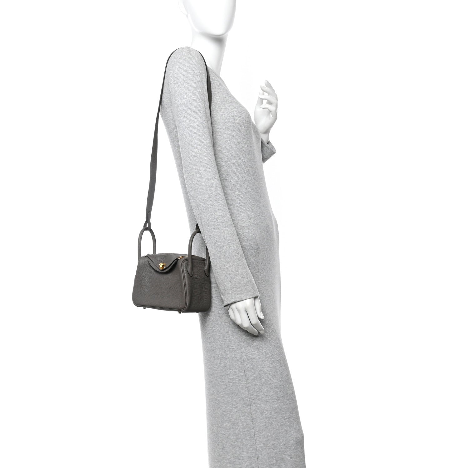 Taurillon Clemence Mini Lindy 20 Etain