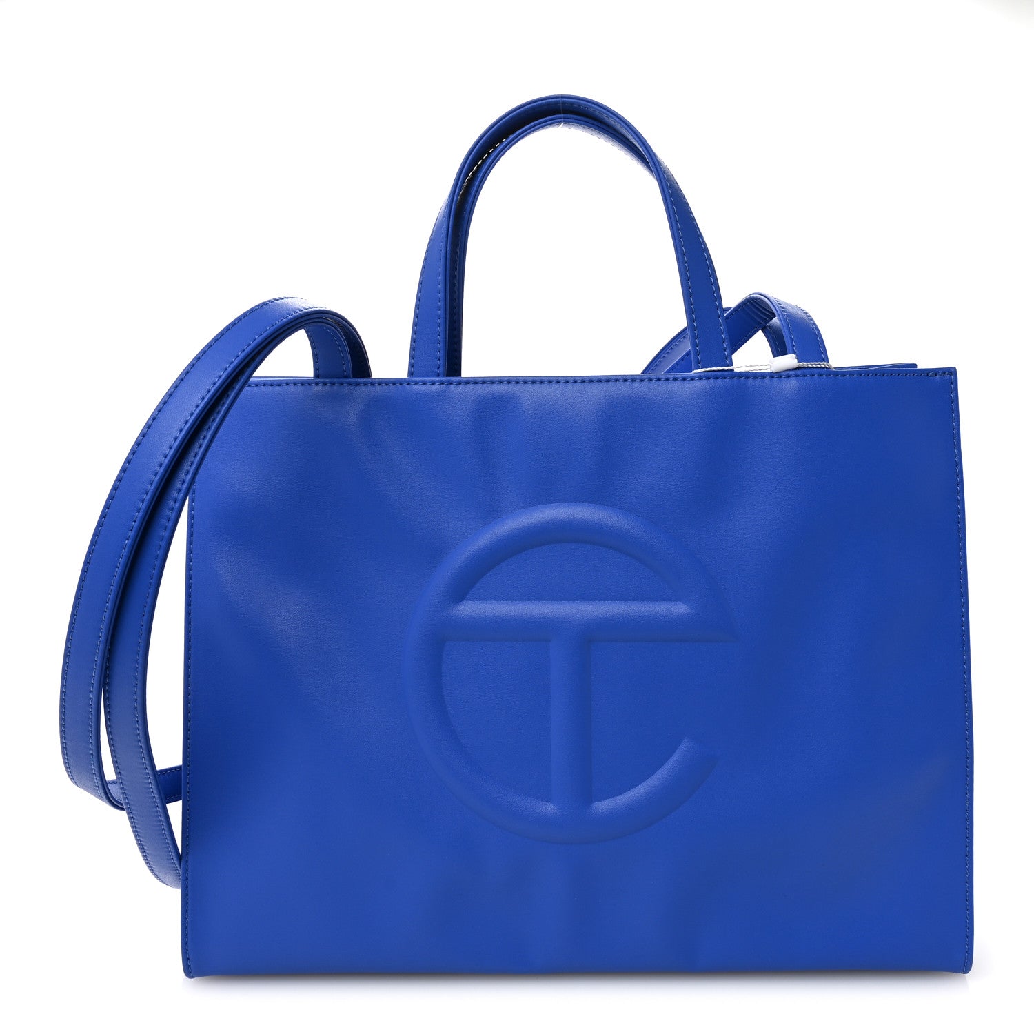 Vegan Leather Medium Shopping Bag Painters Tape