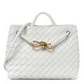 Nappa Intrecciato Small Andiamo Shoulder Bag Hoarfrost