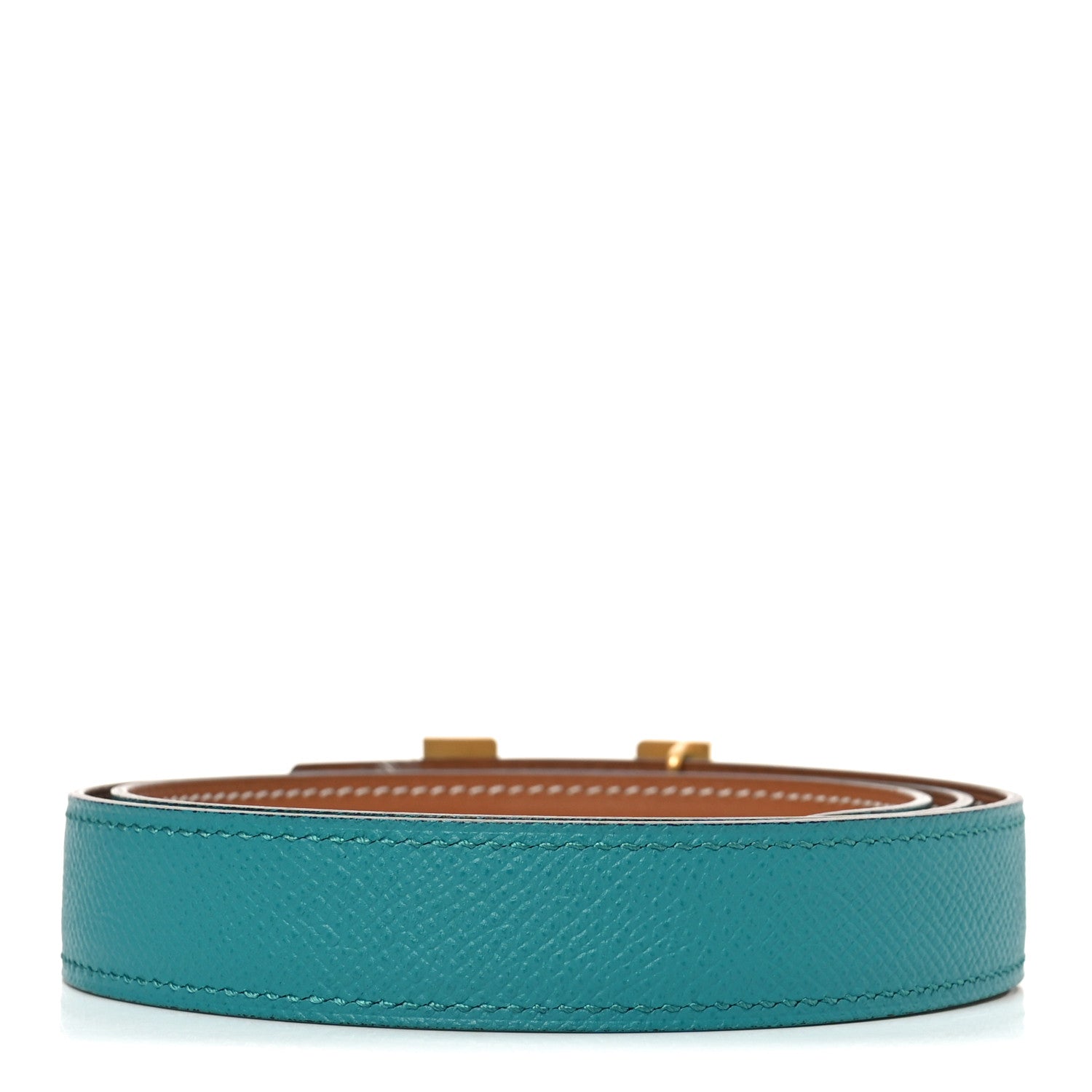 Swift Epsom 24mm Mini Constance H Belt 80 32 Bleu Paon Gold