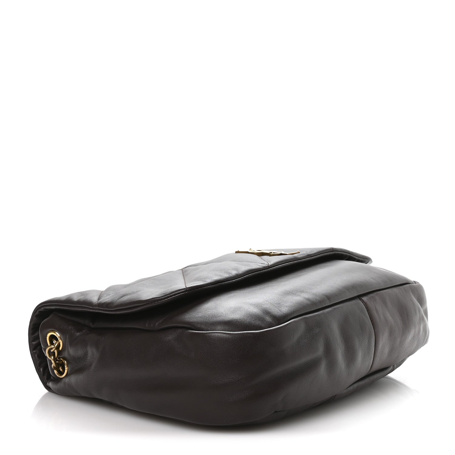 Lambskin Matelasse Monogram Large Jamie 4.3 Dark Sweet Chocolate