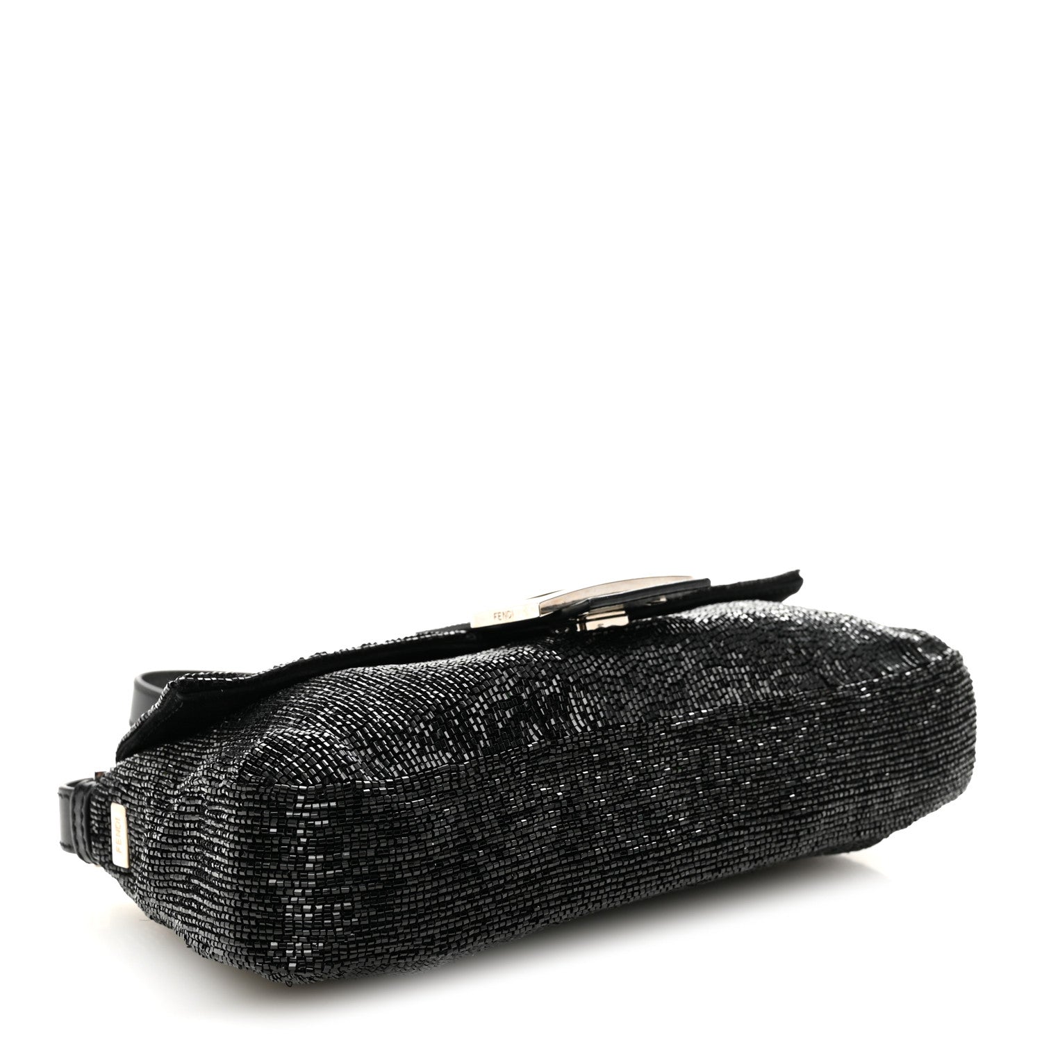 Sequin Beaded Baguette Black