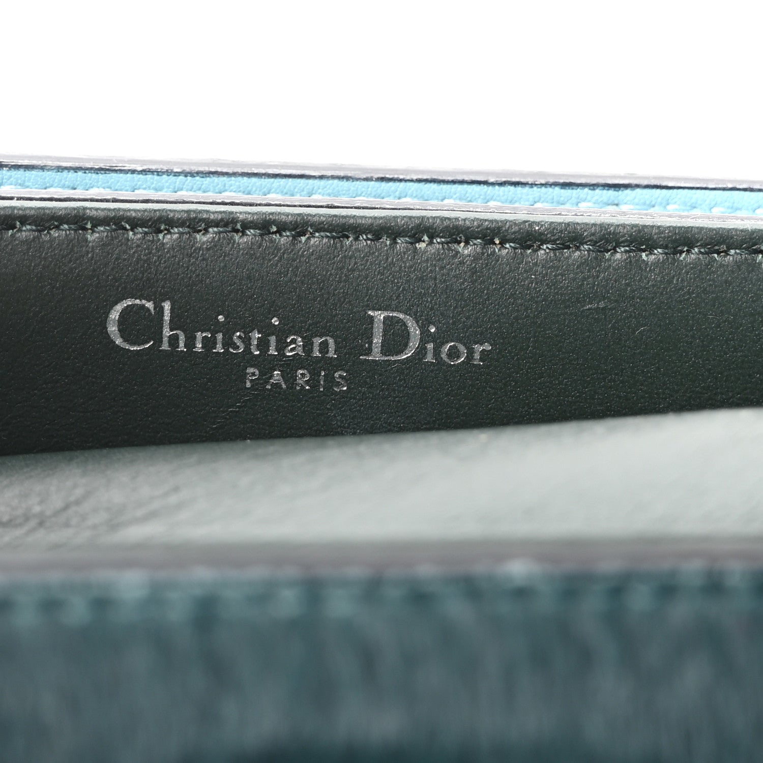 Calf Hair Calfskin Tri-Color Mini Diorever Flap Green