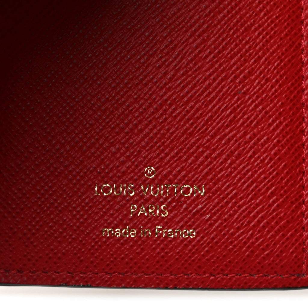 Damier Ebene Victorine Wallet Red