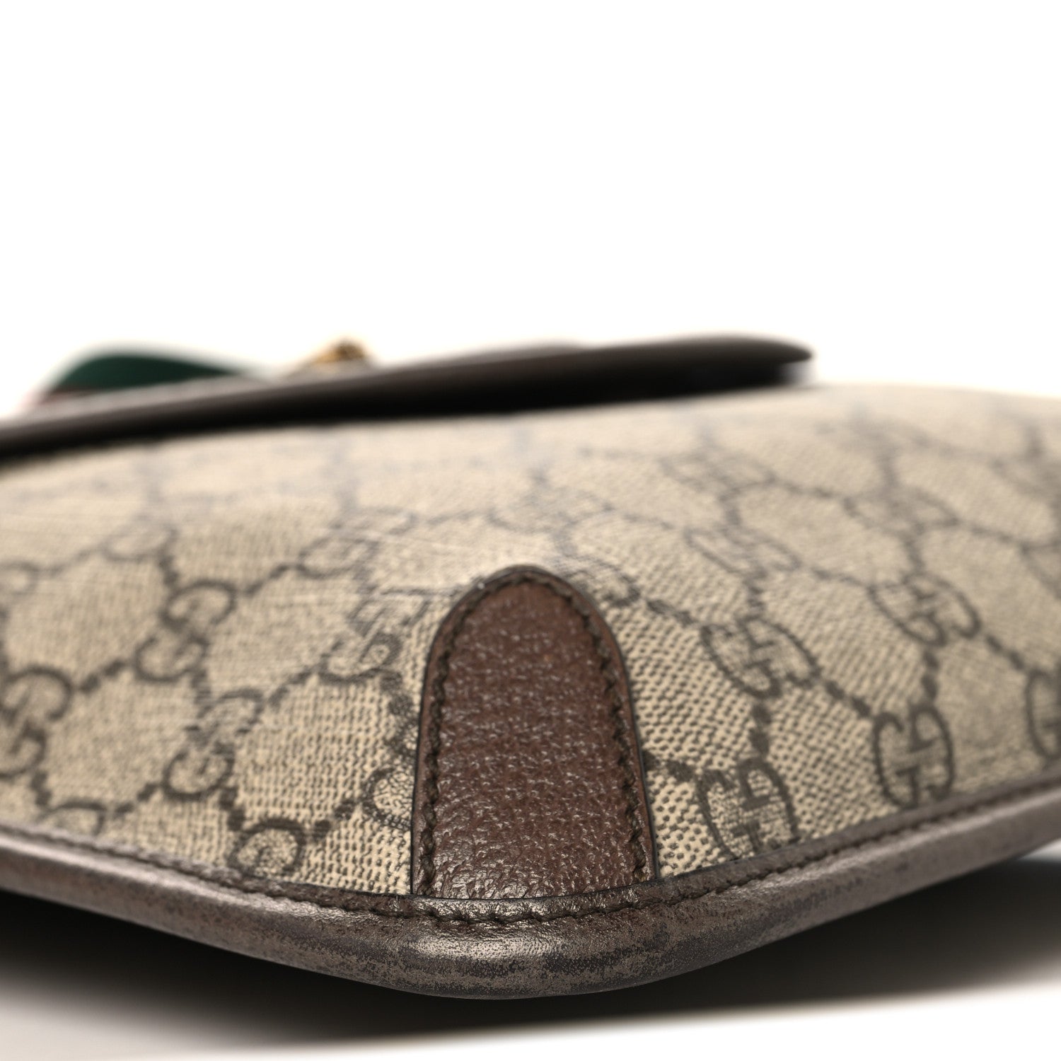 GG Supreme Monogram Web Medium Neo Vintage Flap Messenger Bag Beige New Acero