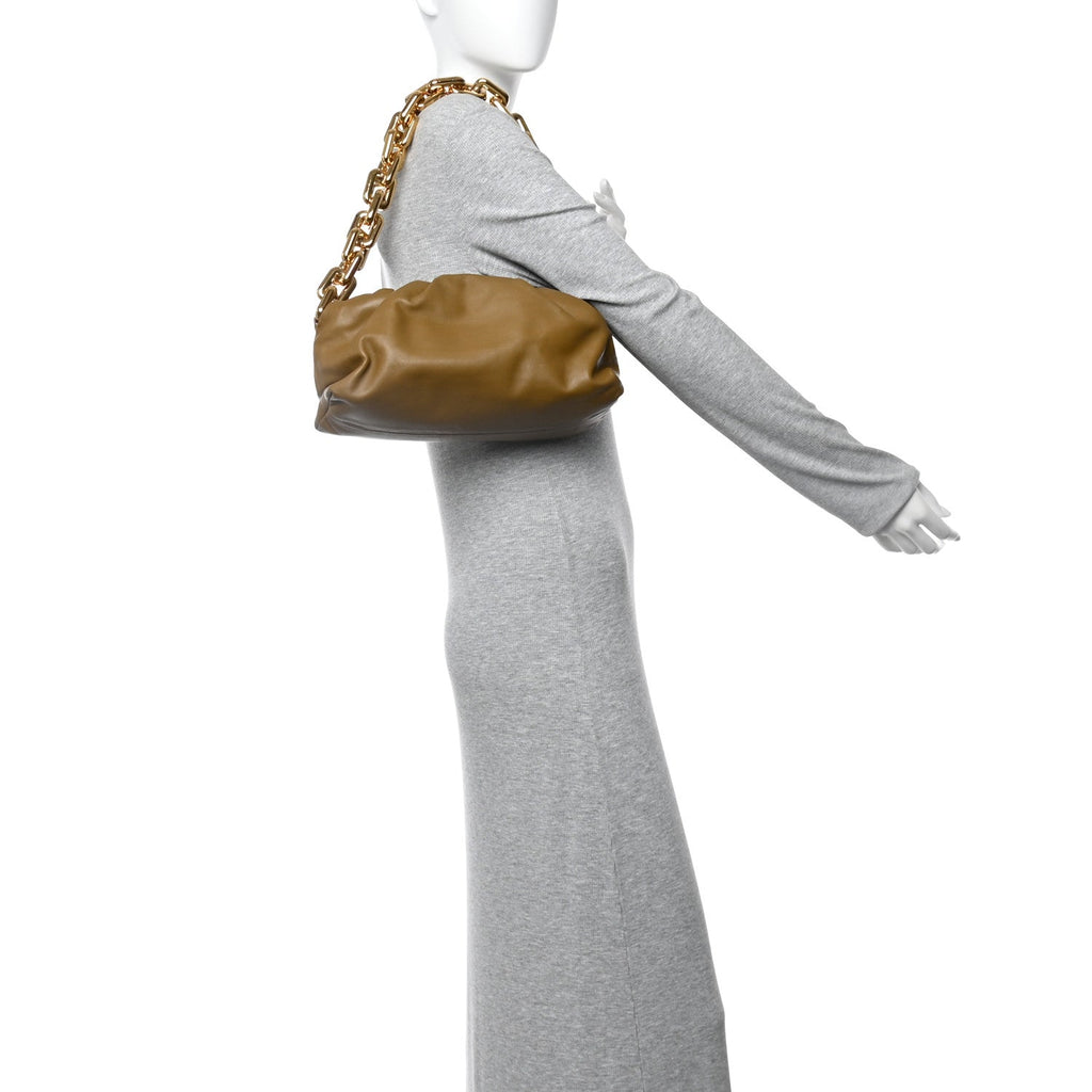 Calfskin The Pouch Chain Moutarde