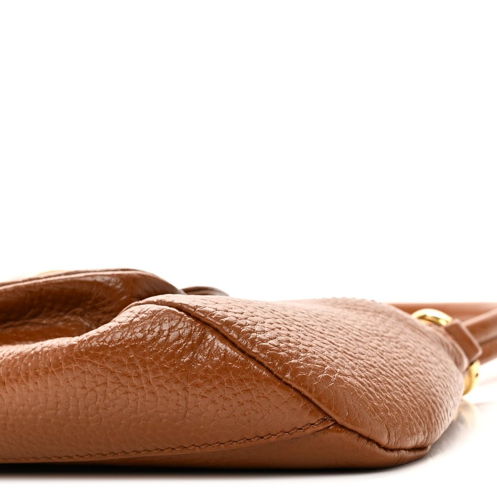 Grained Calfskin The 99 Shoulder Bag Clay Brown