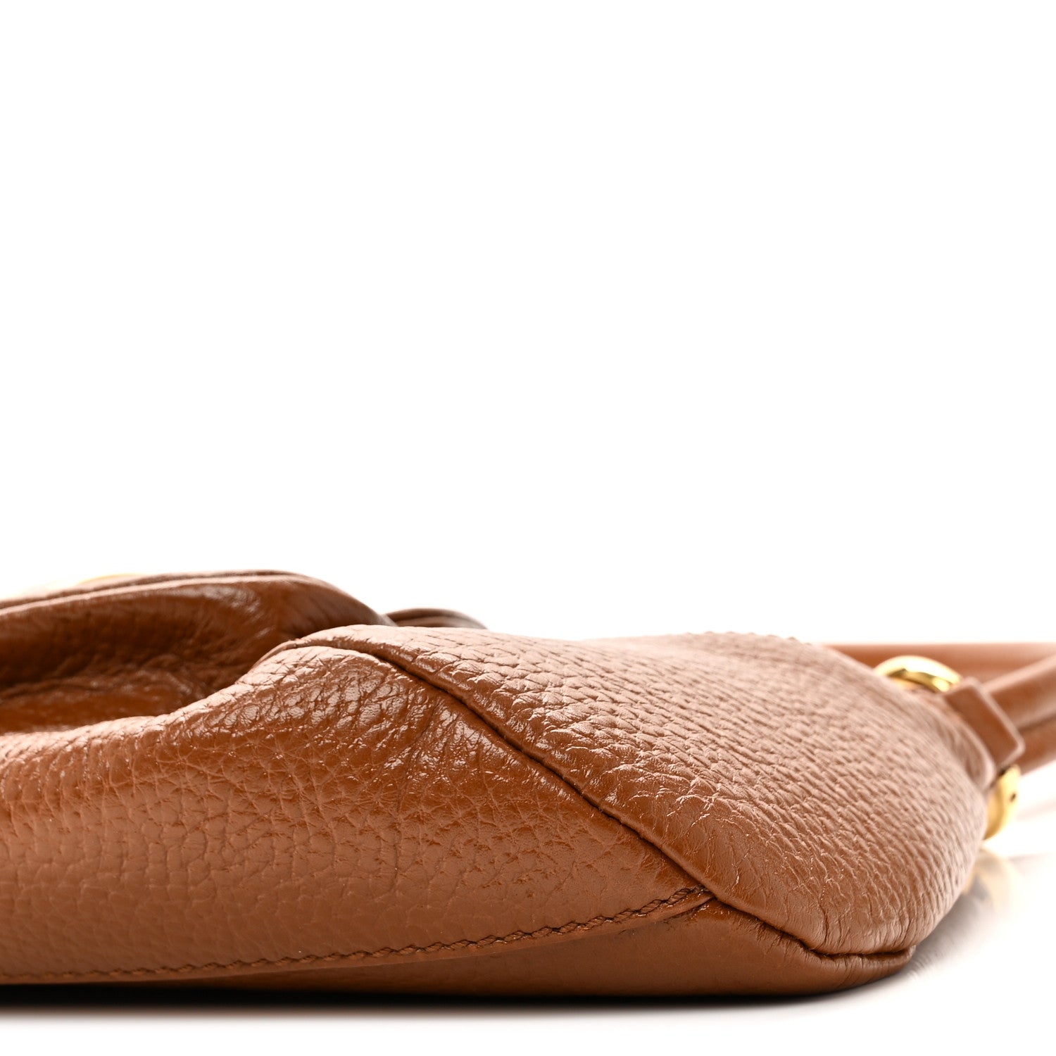 Grained Calfskin The 99 Shoulder Bag Clay Brown