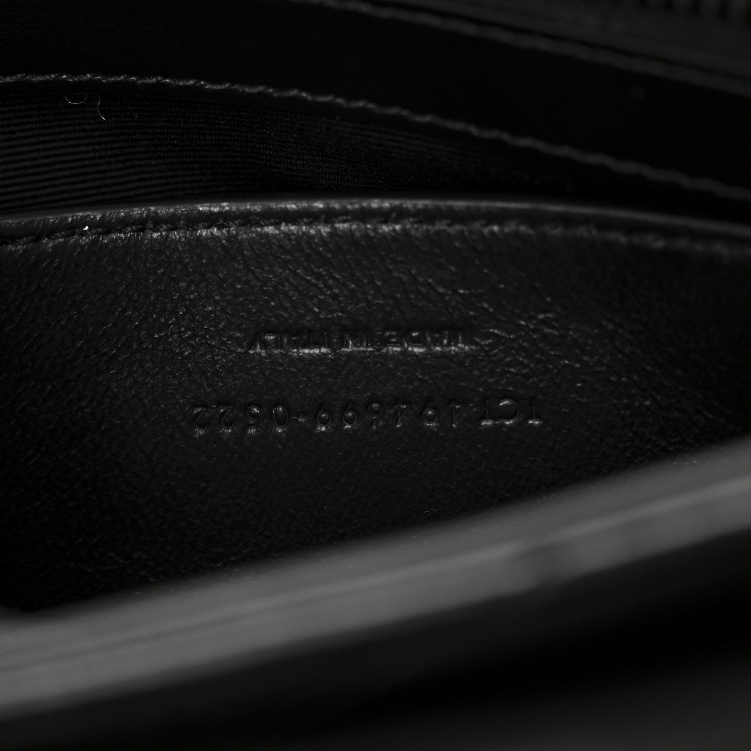 Calfskin Y Quilted Monogram Monochrome Small Loulou Chain Satchel Black