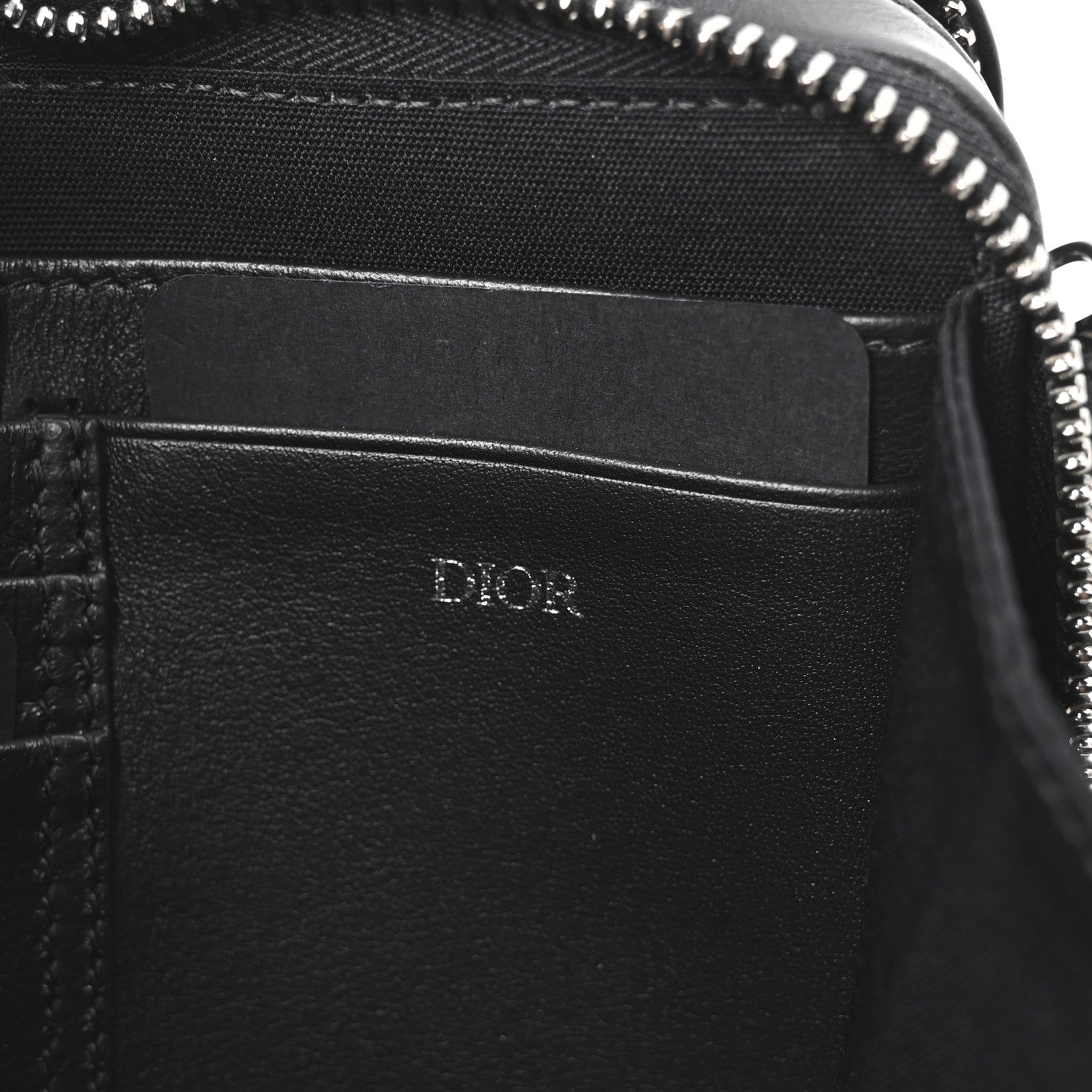 Coated Canvas CD Diamond Messenger Pouch Black