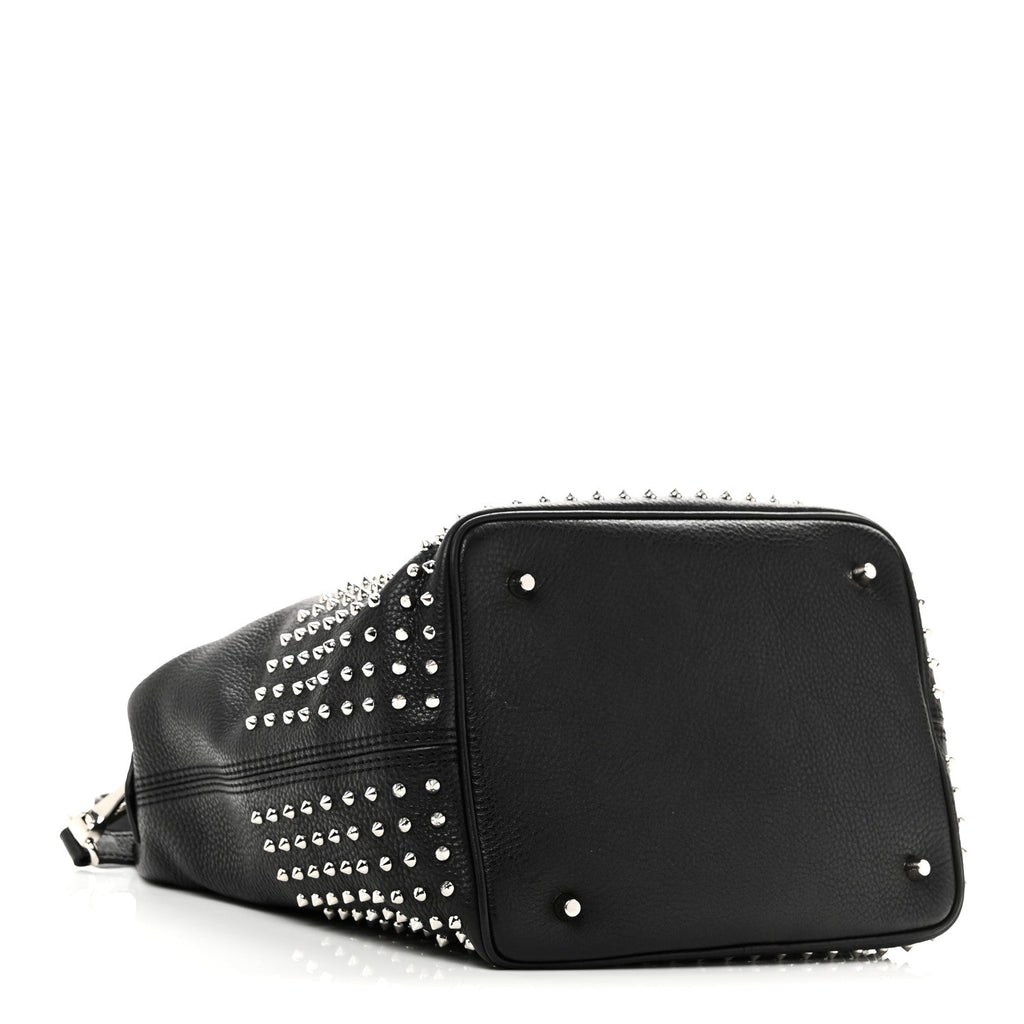 Calfskin Studded Medium Susanna Hobo Black