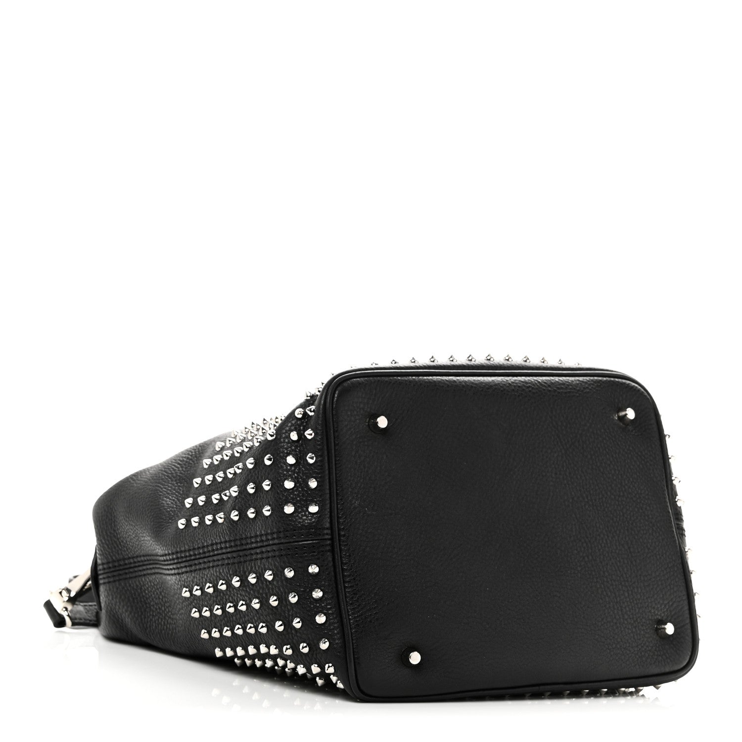 Calfskin Studded Medium Susanna Hobo Black