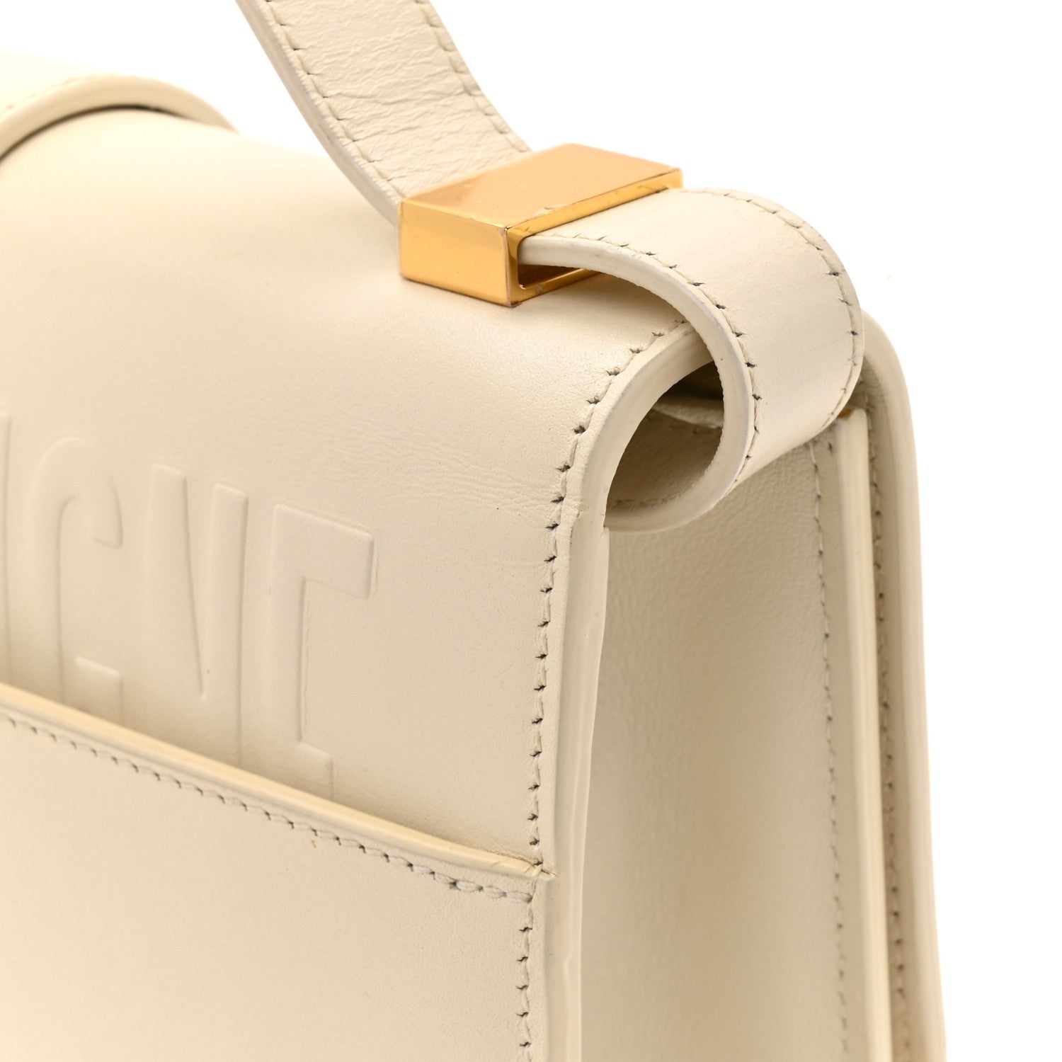 Box Calfskin 30 Montaigne Flap Bag Latte