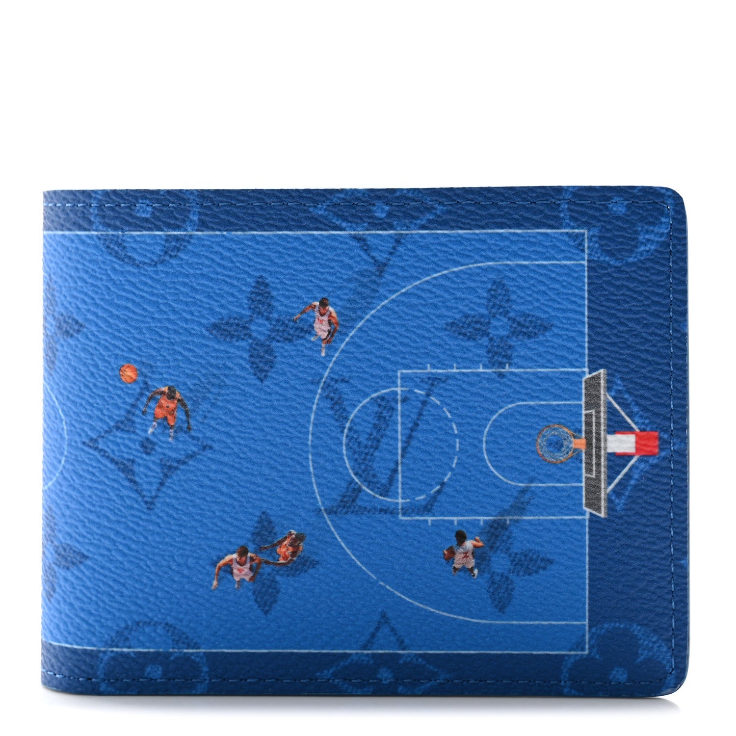 Monogram Slender Wallet Basketball Blue
