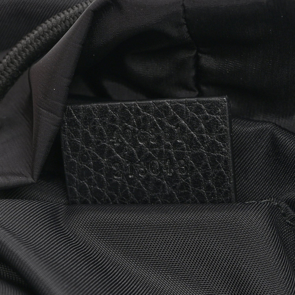 Nylon Monogram Small Single Buckle Backpack Black