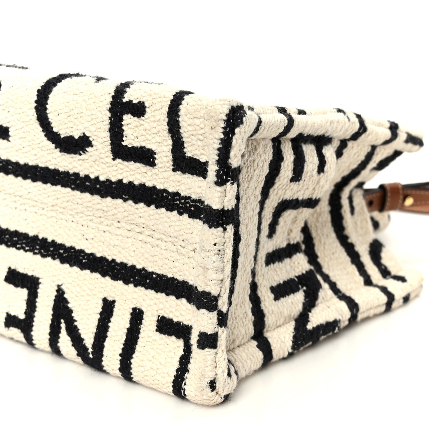 Canvas Small All Over Cabas Thais White Black