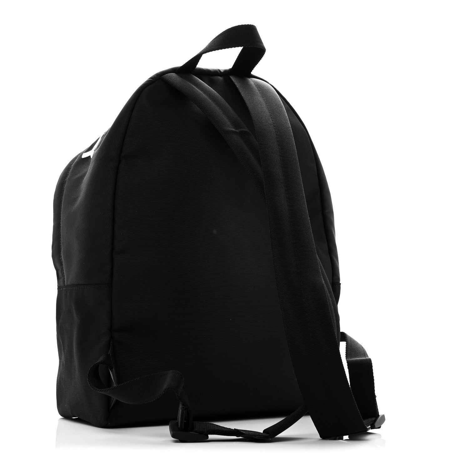 Nylon Essential Backpack Black White