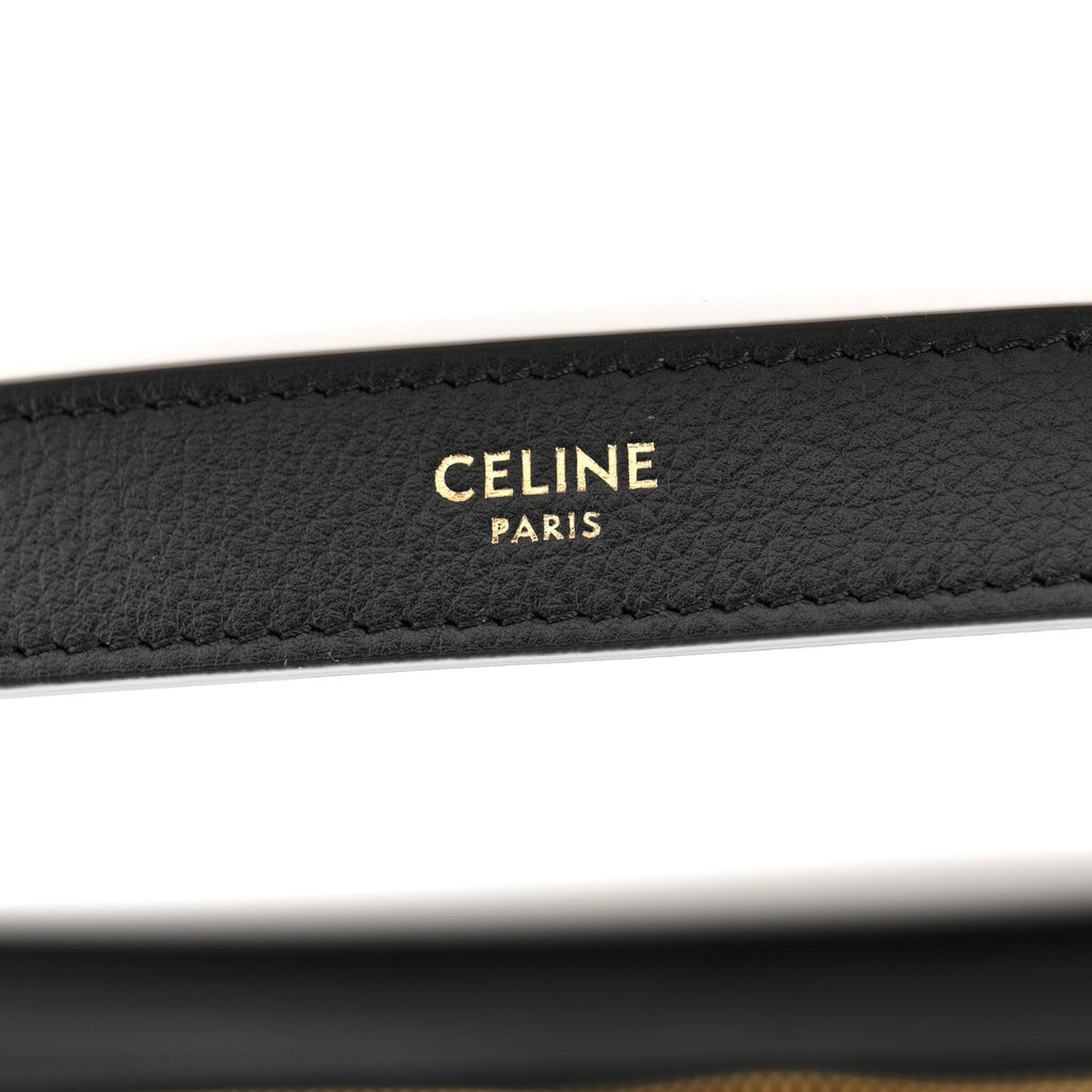Supple Calfskin Medium Triomphe Heloise Shoulder Bag Black