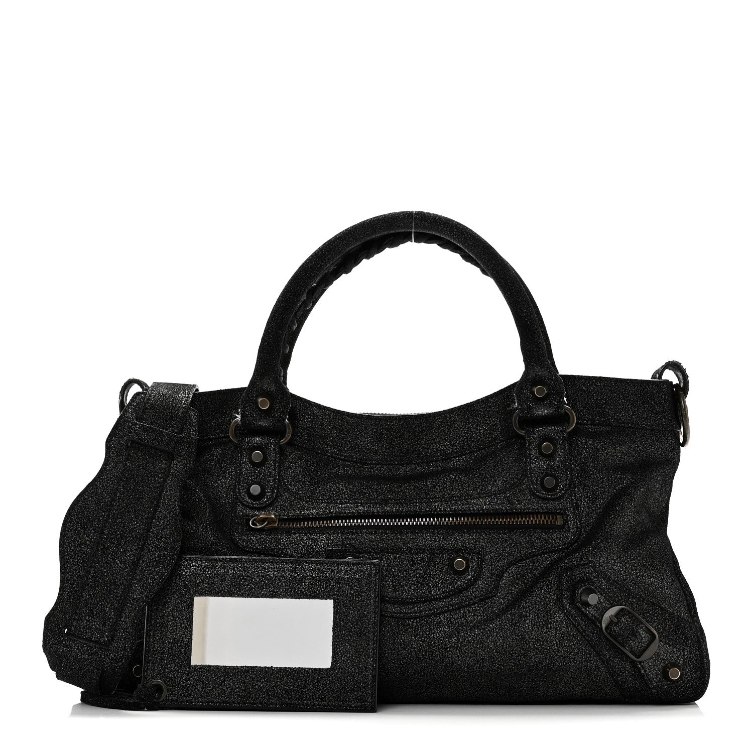 Craquele Calfskin Classic Hardware First Black
