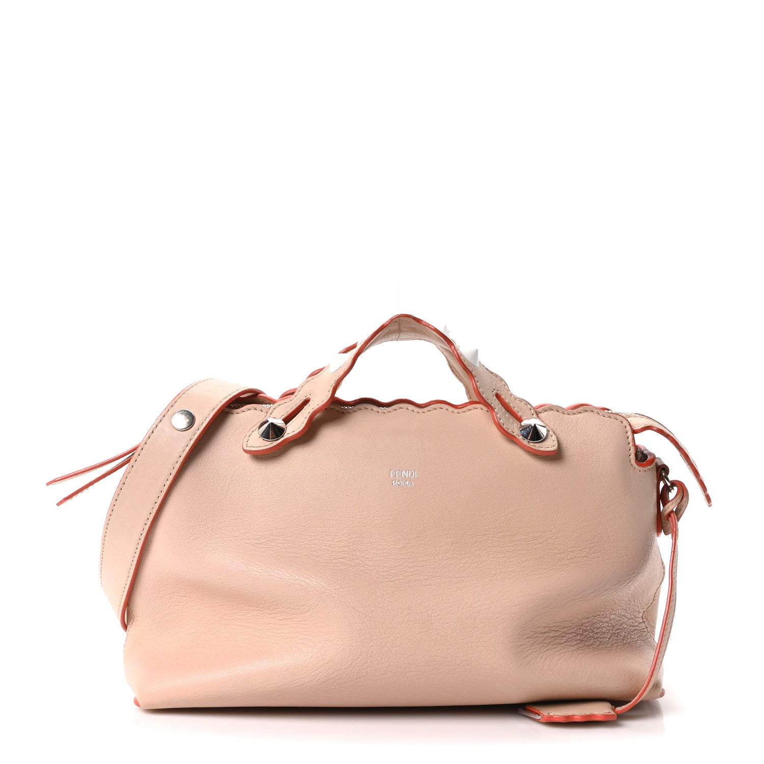 Vitello Dolce Scalloped Studded Medium By The Way Boston Bag Plaster