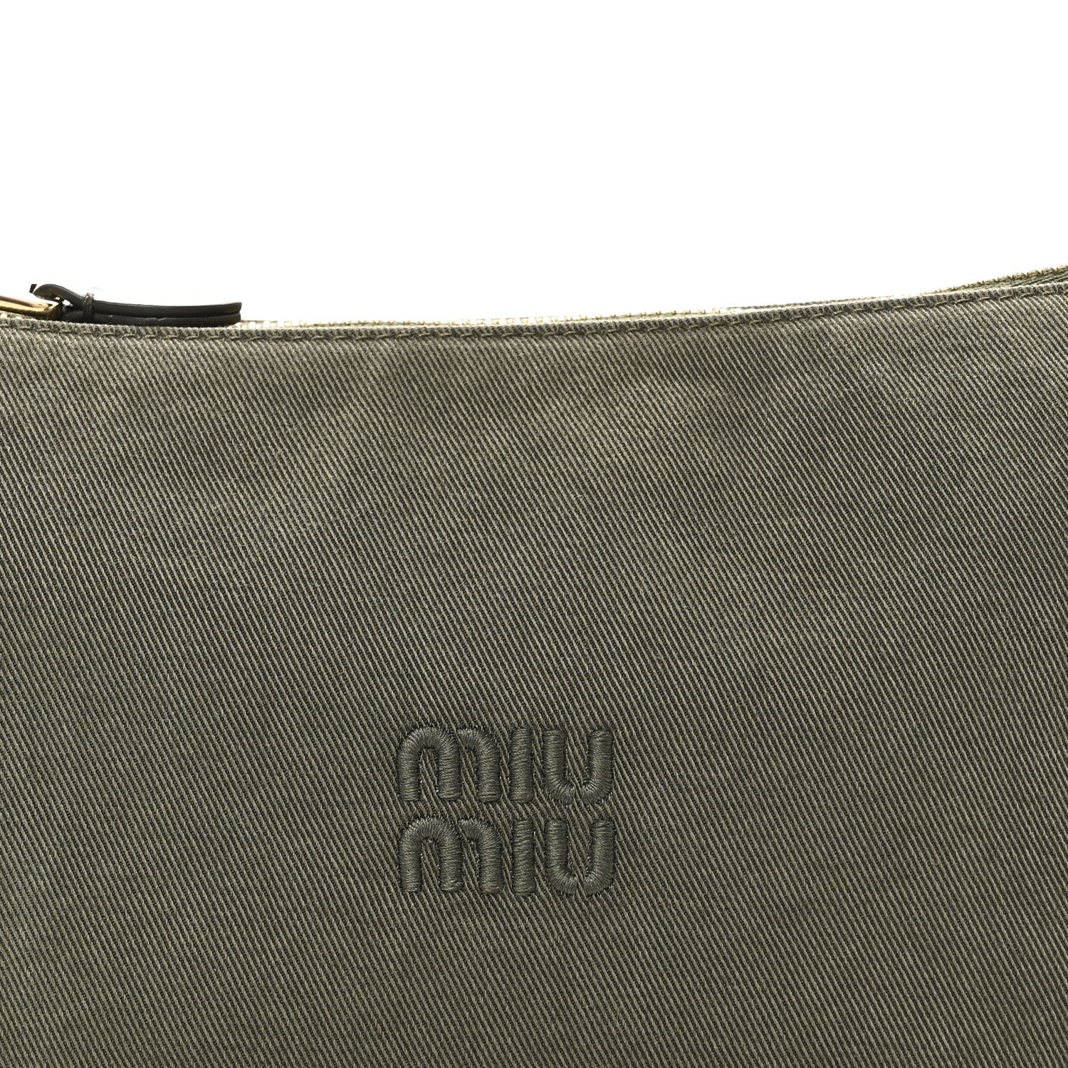 Canvas Gabardine Pouch Green