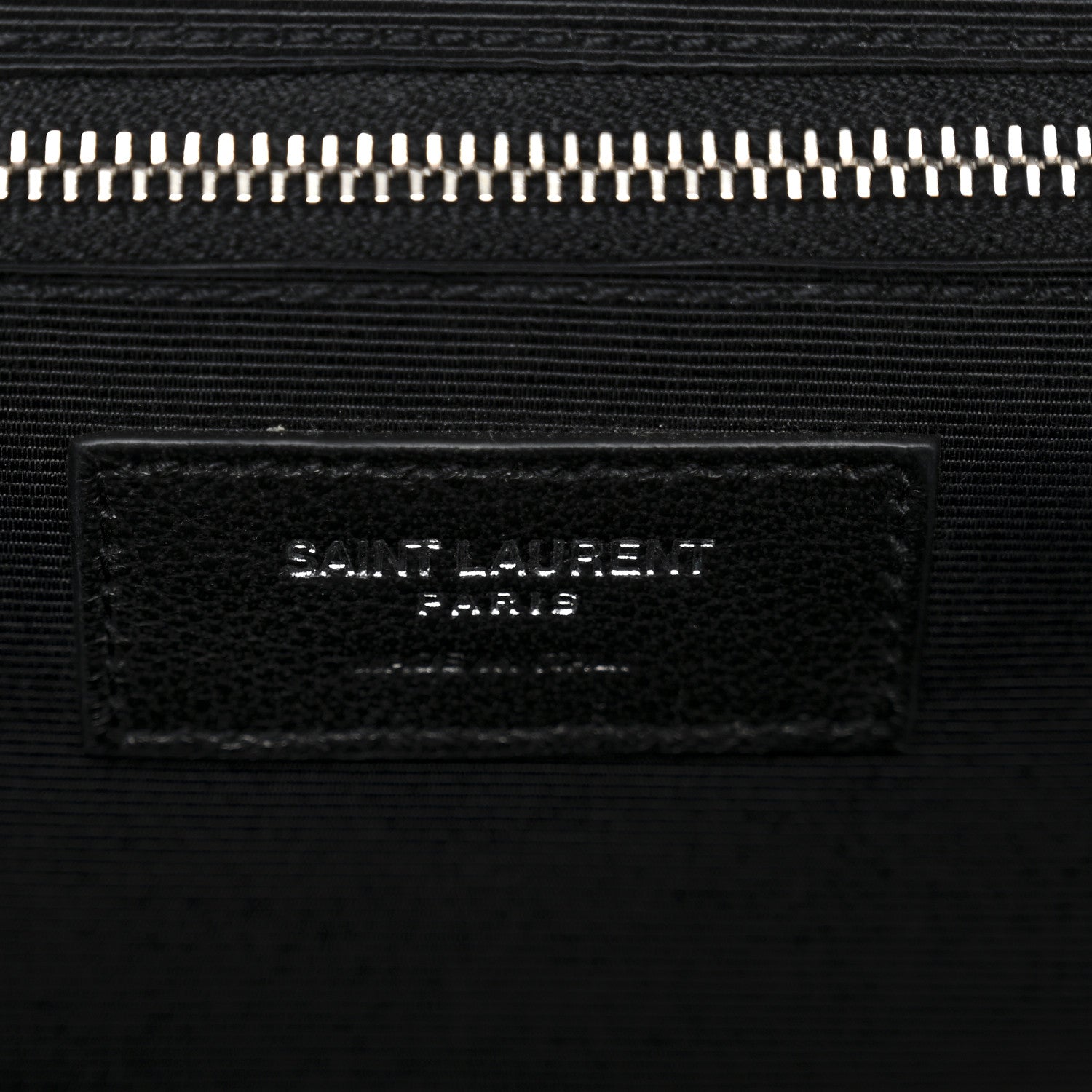 Grain De Poudre Textured Mixed Matelasse Large Triquilt Monogram Satchel Black