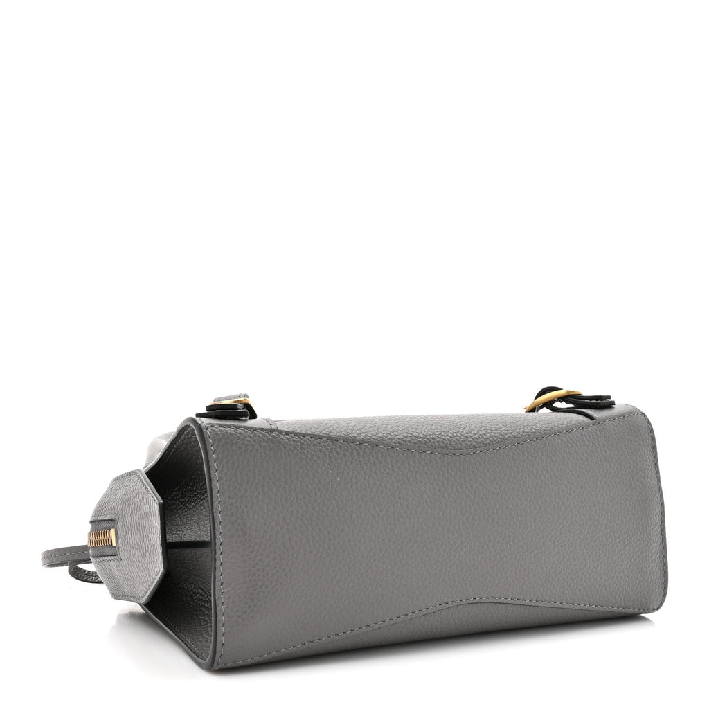 Grained Calfskin Neo Classic Gold Hardware Mini City Dark Grey