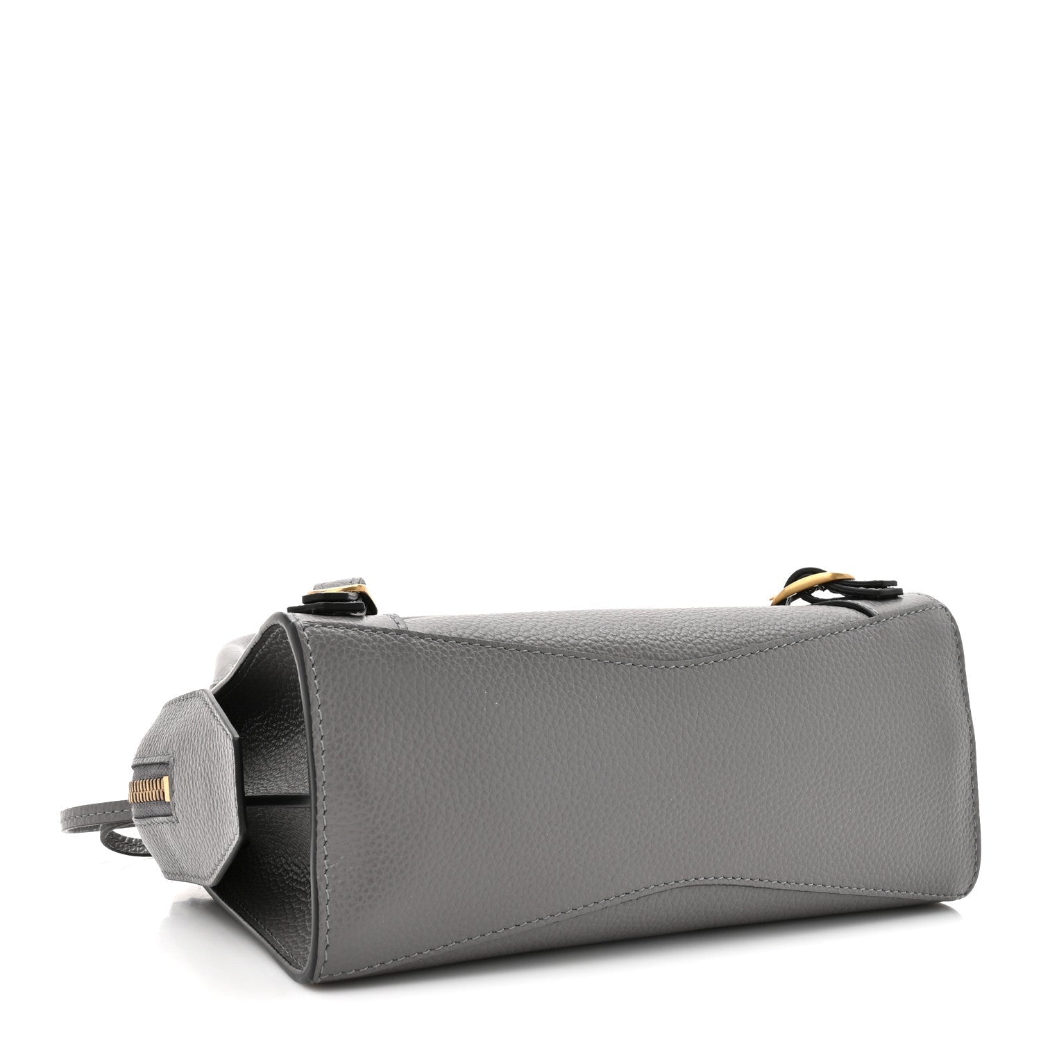 Grained Calfskin Neo Classic Gold Hardware Mini City Dark Grey