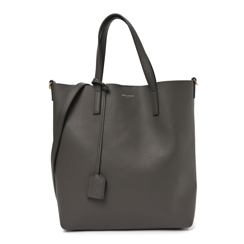 Calfskin Toy Shopping Tote Earth Grey