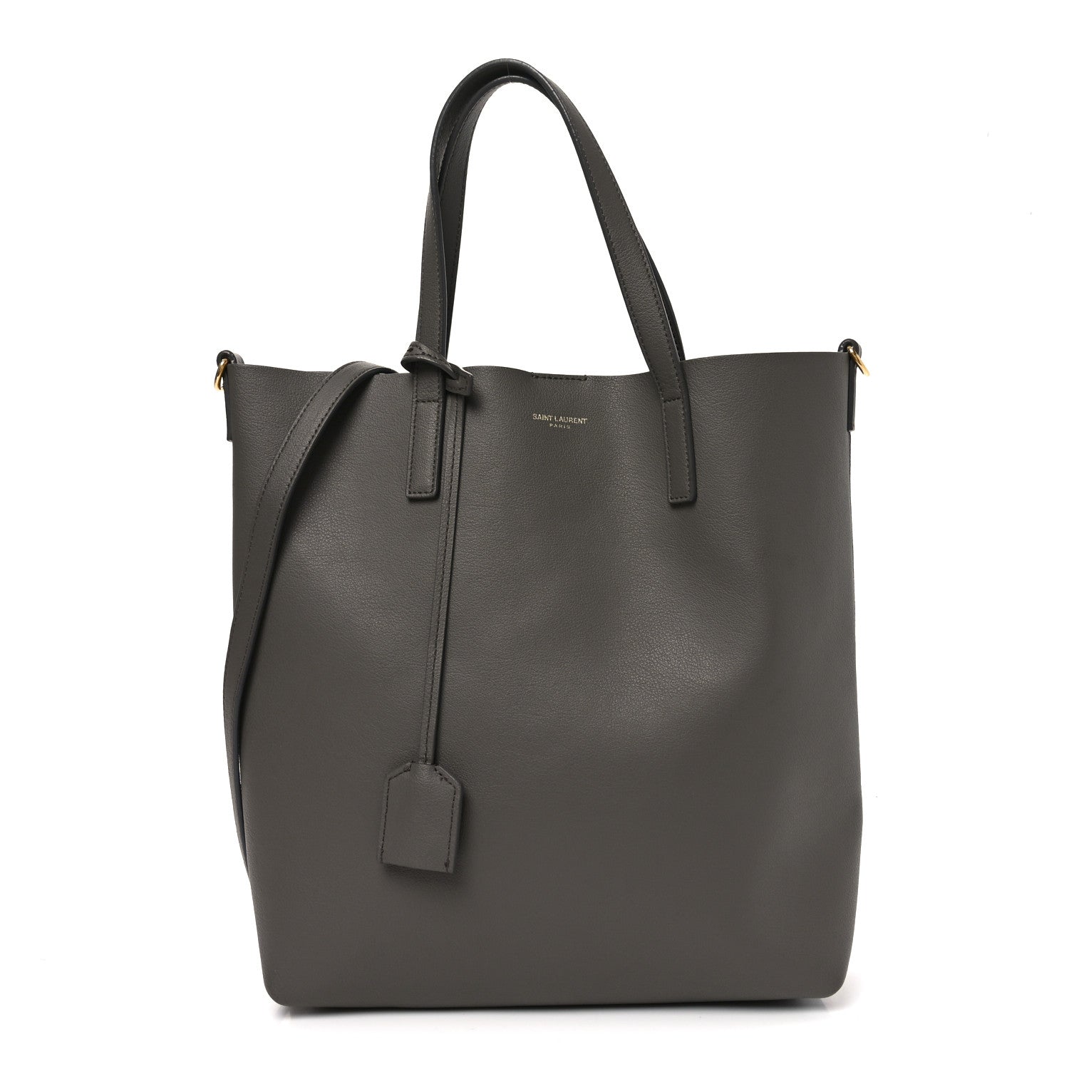 Calfskin Toy Shopping Tote Earth Grey