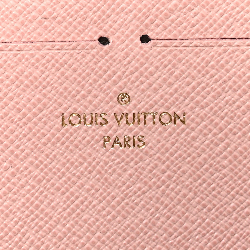 Monogram Clemence Wallet Rose Ballerine
