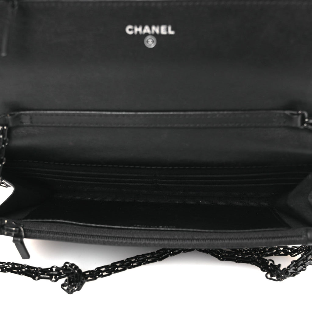 Aged Calfskin Quilted Reissue Wallet On Chain WOC So Black