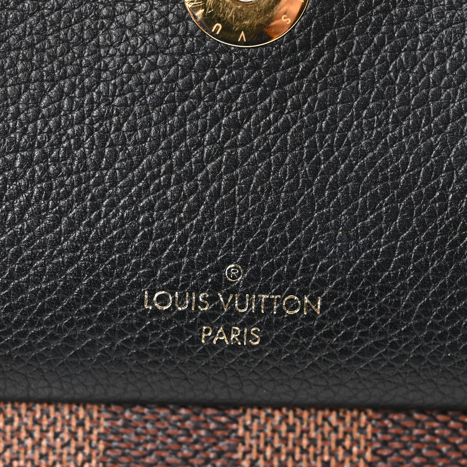 Damier Ebene Vavin Chain Wallet Black