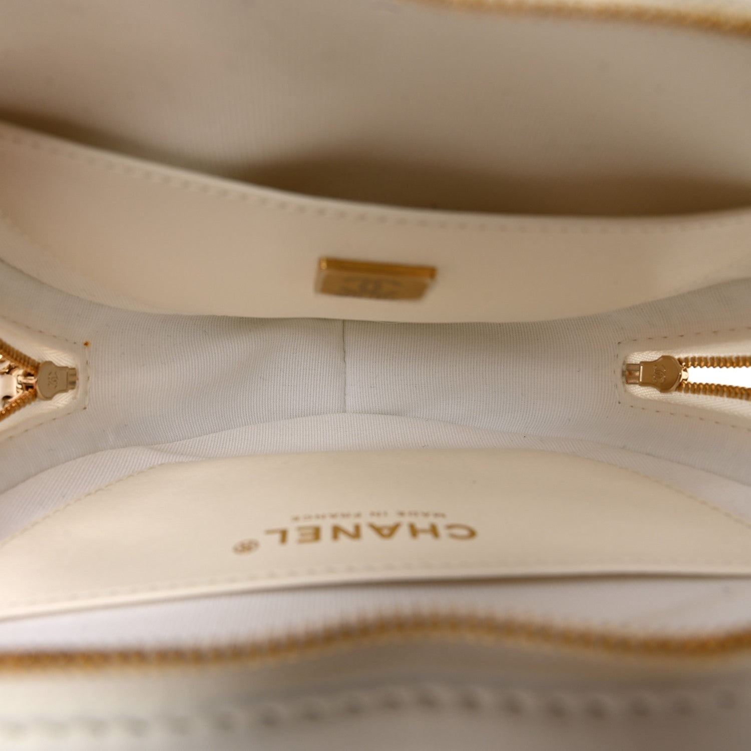 Lambskin Quilted CC In Love Heart Bag White