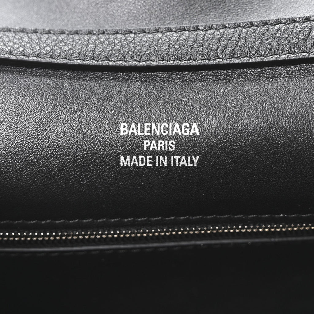 Grained Calfskin Small Rodeo Top Handle Handbag Black
