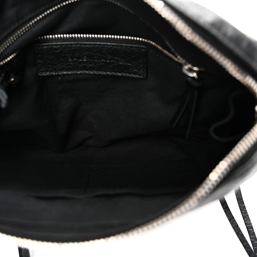 Agneau Classic Hardware XS Reporter Crossbody Black