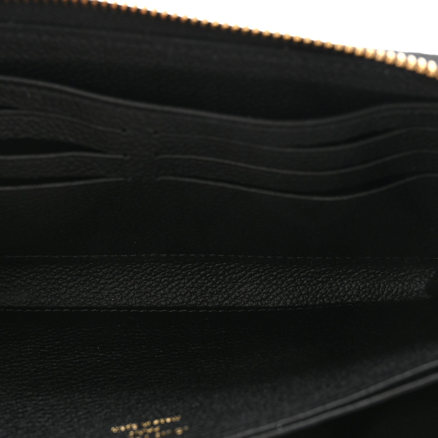 Empreinte Monogram Giant Zippy Wallet Black Beige