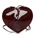 Patent Calfskin Le Coeur Bag Garnet Red