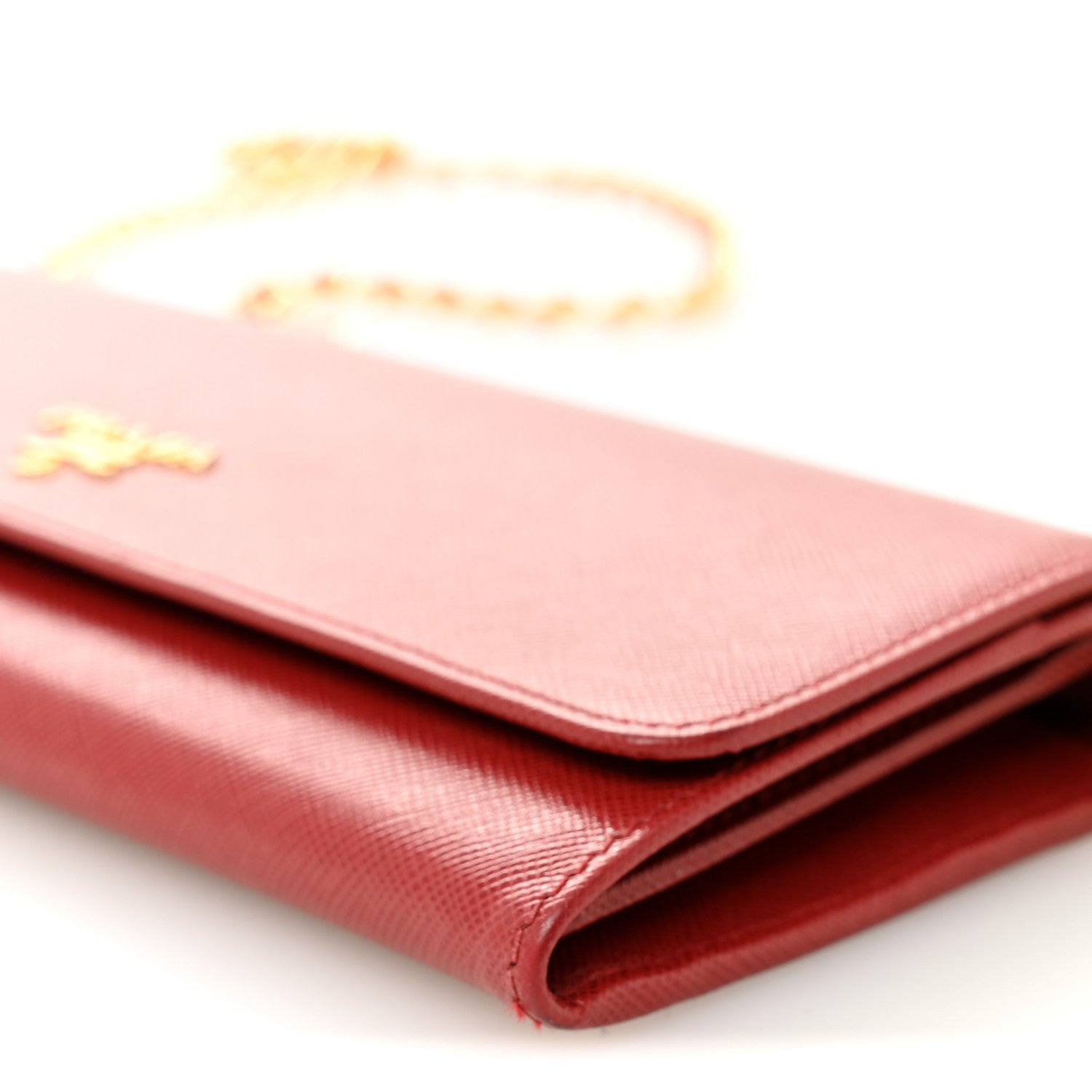 Saffiano Wallet on Chain Fuoco